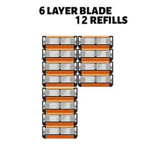 Men's manual shaver kit, blade material is safe and rust proof, easy to use and replace, high-quality material can be washed with water as a whole, classic men's shaving tool Shaving Razors