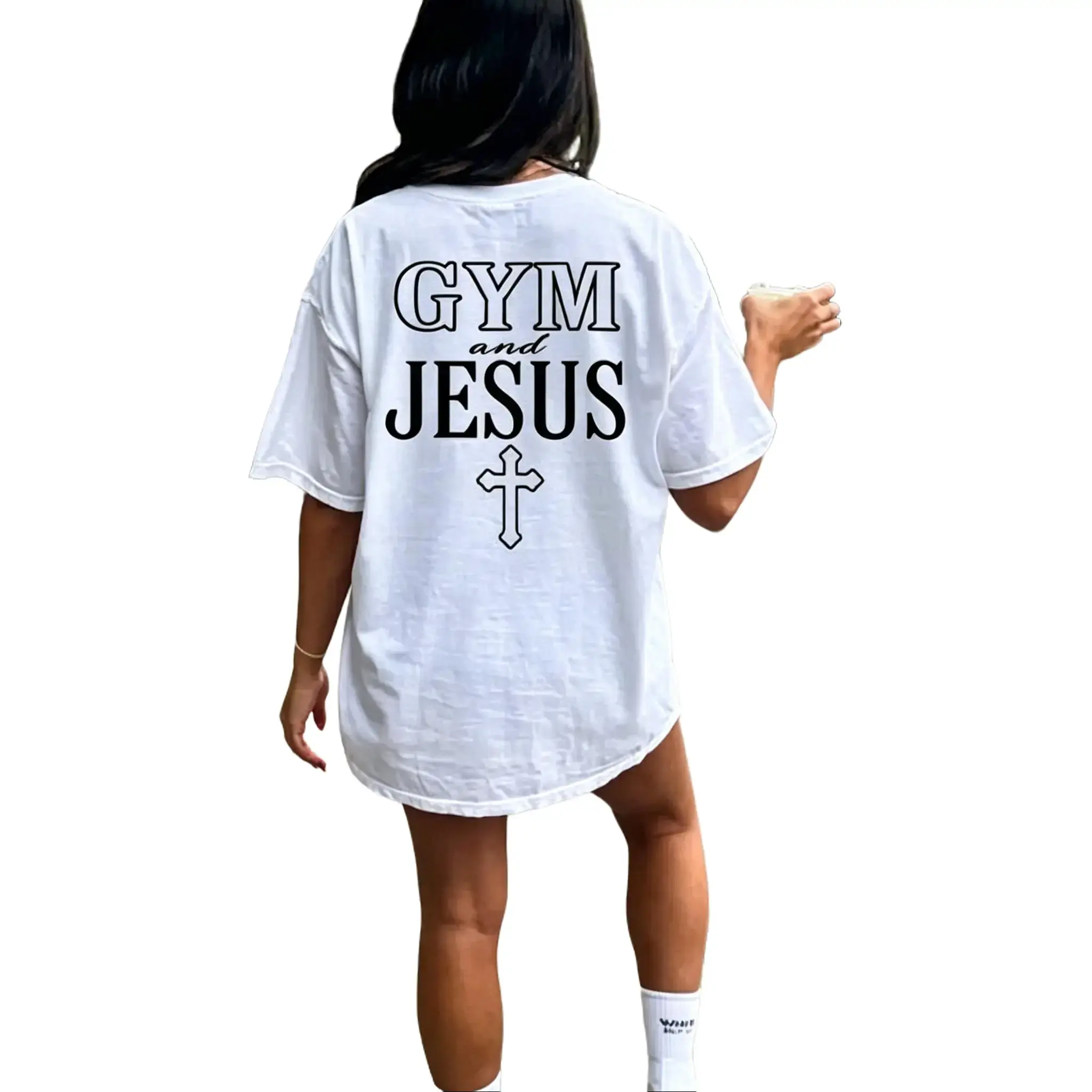 Christian gym shirt Gym and jesus shirt Pump cover shirt Faith fitness sweatshirt Bodybuilding Faith sweater Weightlifting gift woman god graphic tee Matching Piece Soft Basic