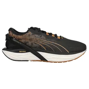 PUMA Womens Run Xx Nitro Safari Glam Sneakers Shoes Casual - Black