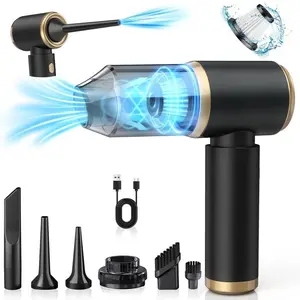 4 In 1 Portable Handheld Vacuum Cleaner, 1 Count Rechargeable Cordless Vacuum Cleaner for Car, Cordless Air Duster, Household Cleaning Tool for Home, Car