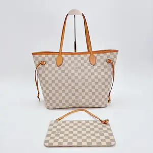 Pre-owned Louis Vuitton Damier Azur Neo Neverfull MM
