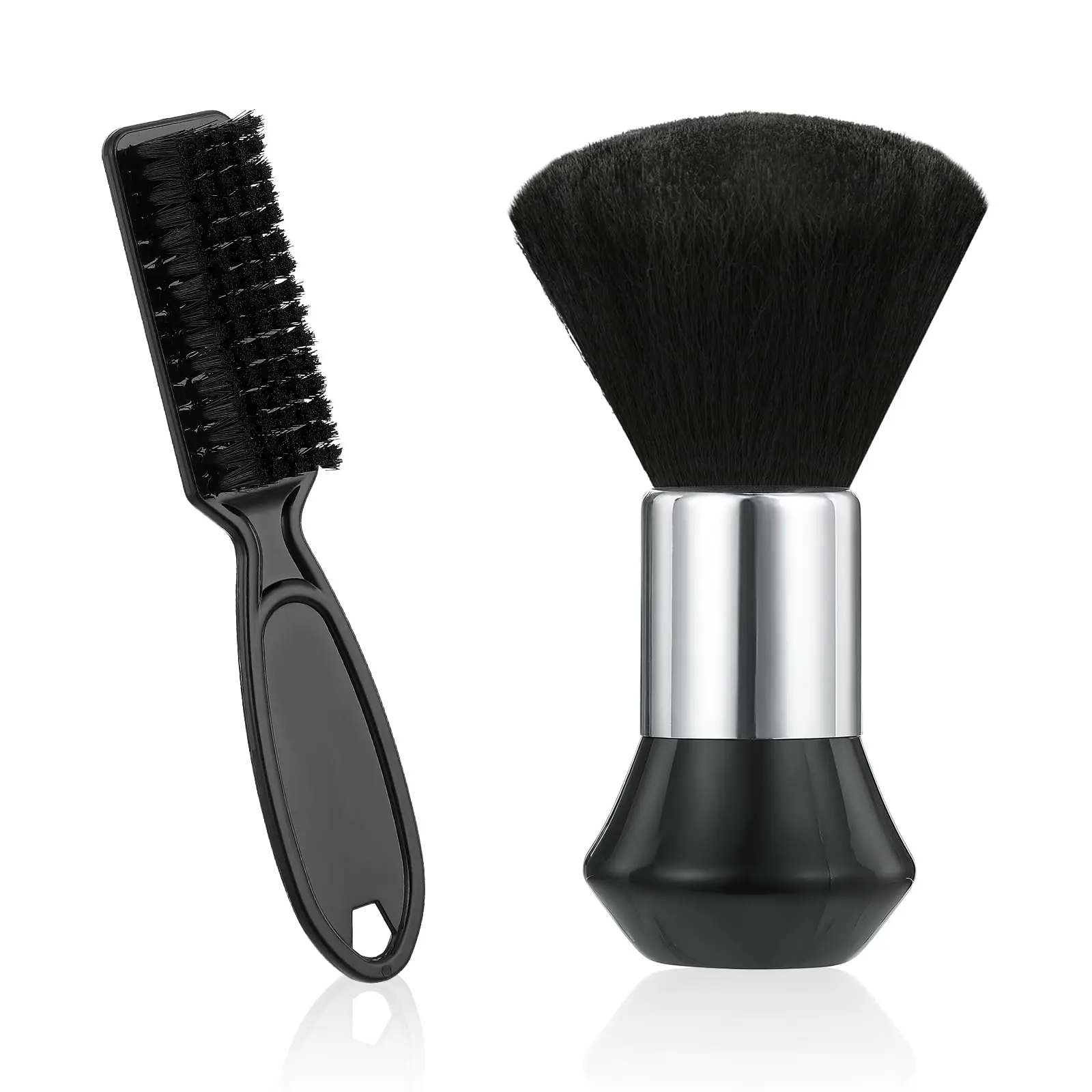 Neck Face Duster Brush, Barbershop Beard Brush 2 pcs, Barber Hair Cleaning Brush, Hairdressing Styling Makeup Tool, Beauty Products