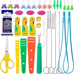 42 count  Threaders for Hand Sewing, Automatic  Threader, Drawstring Threader Set and  Threadersfor Hand Sewing, Sewing Machine, DIY Craft Project