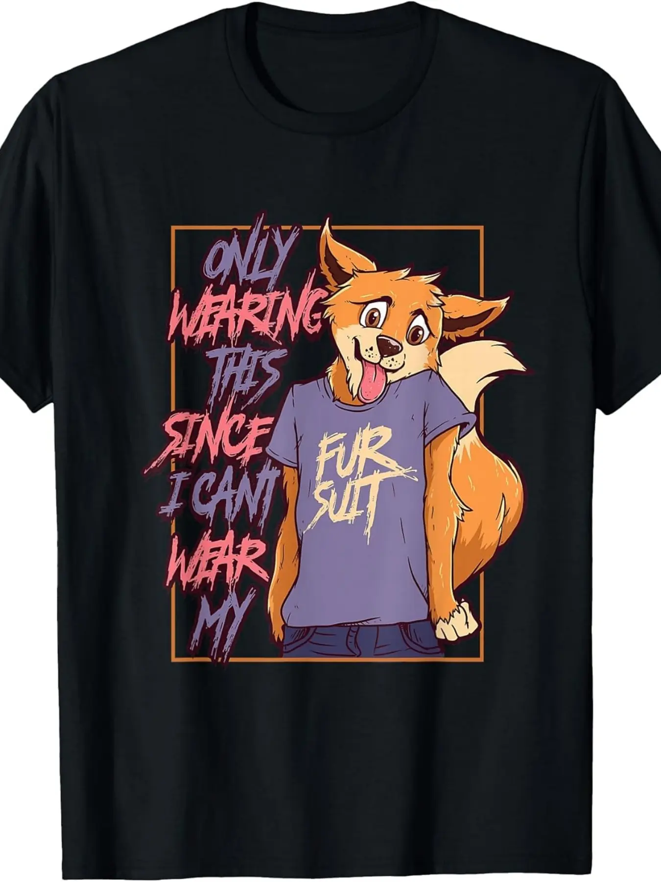 Funny Furry Shirt _ Fursuit Fursona Fandom Cosplay unisex soft cotton short sleeve t shirt, vintage graphic casual tee for men women teens, perfect birthday holiday gift for camping travel gym daily street casual wear