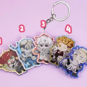 Gachiakuta Chibi Acrylic Keychain Set | Manga Character Bag Charms | Gift for Manga Fans