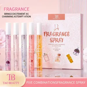 5pcs/Set 10ml Fragrance Spray Gift Box Fragrance Sets - Perfume Gift Set Includes 5 Unique Fruity  Fragrances, Long-Lasting Scent, Fresh & Natural, Charming. Suitable for Travel, Parties, Daily Use or as a Gift.