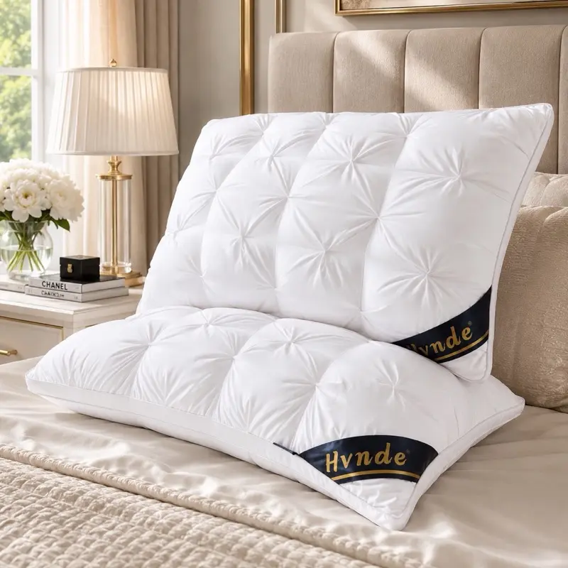Supportive Bed Pillows - Queen (29.5" × 19.5")/King Size Cooling Bedding, Super Soft Down Alternative Fill, Ergonomic Cushion, Luxury Fluffy Hotel Quality, Neck Care & Good Posture for Side Sleepers, Queen Size, King (35.43" × 19")
