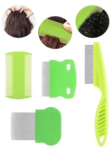 4pcs Scalp Comb Set, Dandruff Lice Detangler, Fine Tooth Massage Brush, Multi-Functional Hair Care Tool, Ideal for Women's Styling & Scalp Health