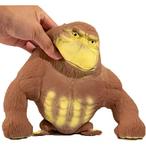 Stress Relief Squeezing Monkey Toy - Soft Gorilla Figure for Kids and Adults - Squishy and Stretchy - HIGH-END TPR Material - Strong and Reliable fidgettoys squishy