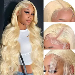 Body Wave 613 Hd Lace Frontal Wig 13x6 Lace Frontal Human Hair Wigs For Women Pre Plucekd 13x4 Honey Blonde Lace Wig 180% Density