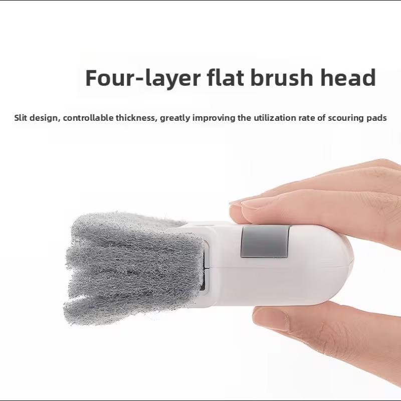 Window Groove Cleaning Brush, Multifunctional Crevice Brush for Door Window Track, Household Hardware Cleaning Tool