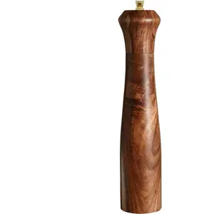10 Inch Refillable Adjustable Coarseness Acacia Wood Salt Pepper Grinder Mill Shaker Tableware Gifts