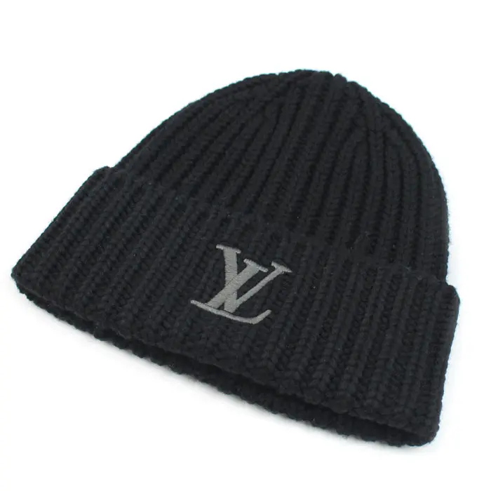 Pre-owned Louis Vuitton Wool Small Leather Goods Only LV Beanie