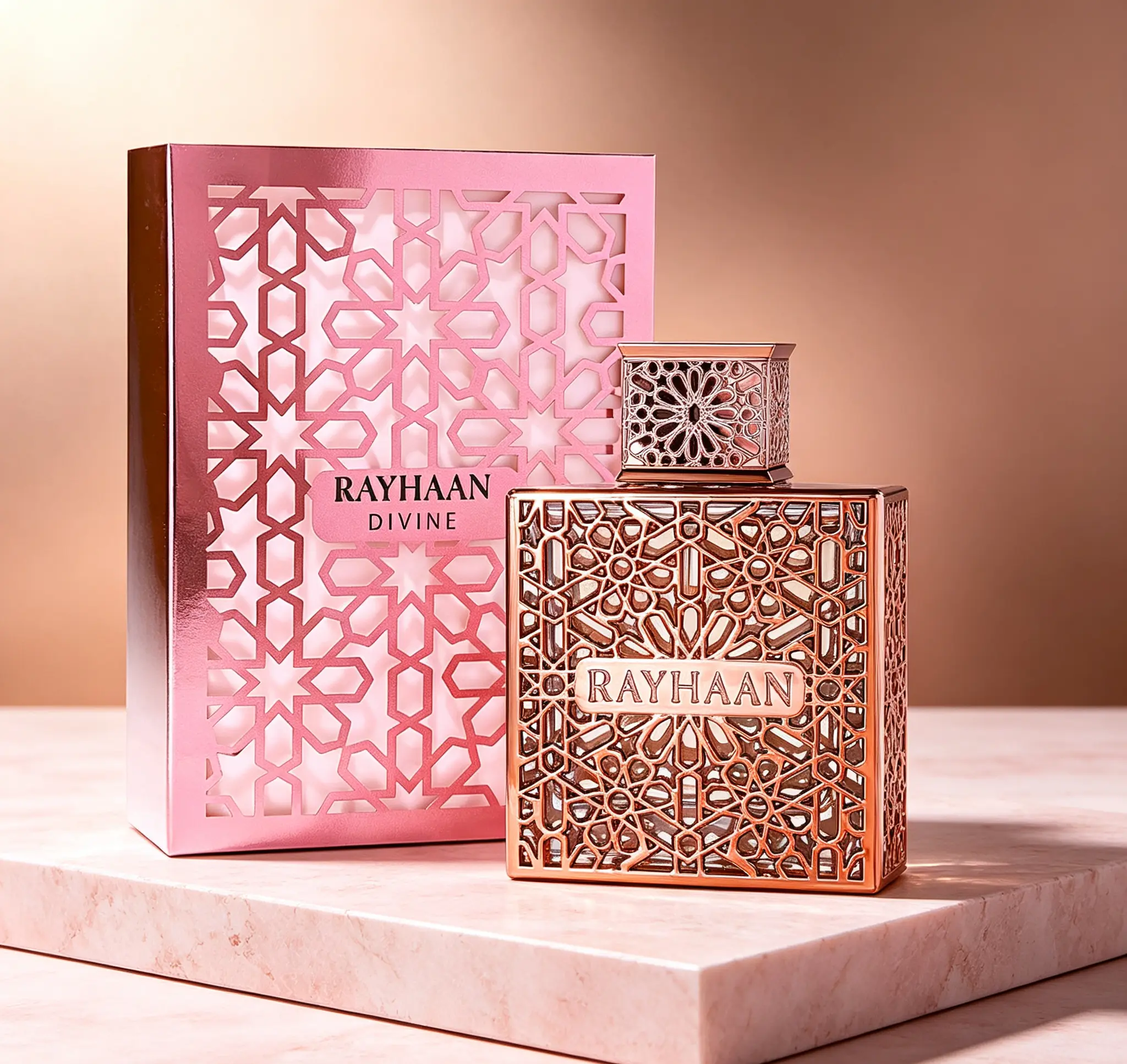 Rayhaan Divine Eau De Parfum Spray for Women, Long-Lasting Sweet Fruity Gourmand Floral Fragrance, 3.4 Oz / 100ml, Perfect Holiday & Valentine’s Gift
