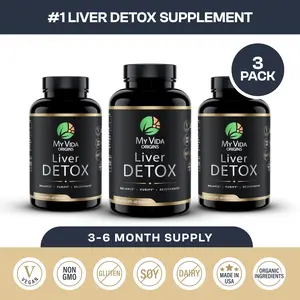 My Vida Origins Liver Detox with Organic Milk Thistle Organic Dandelion Extract and Choline with NAC – Liver Detox 120 capsules 3 Month Supply