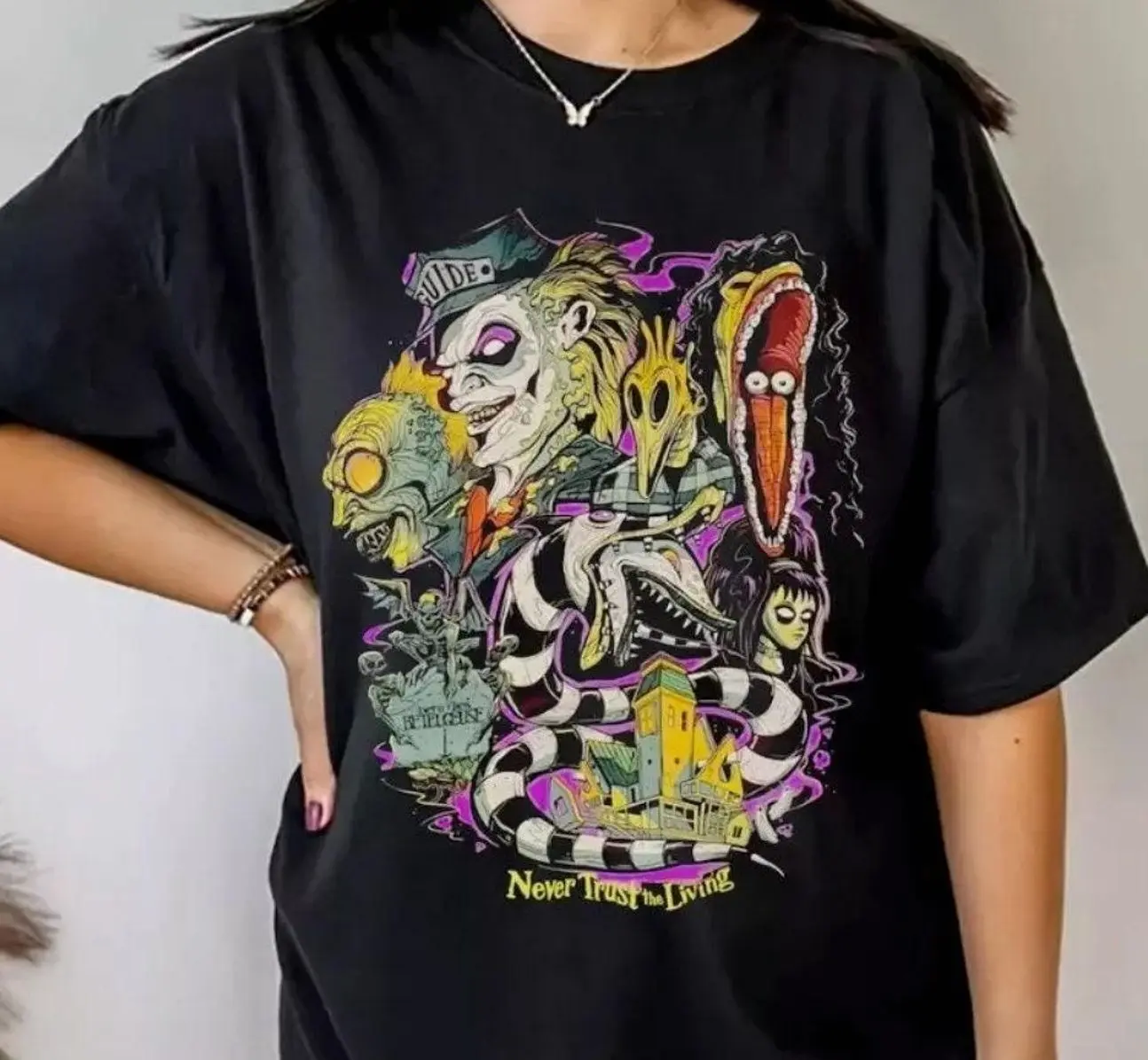Comfort Colors Vintage Beetlejuice T-Shirt, Beetlejuice Halloween Shirt, Horror Movie Shirt Retro Shirt, T-shirt hometown, Shirt for women, Gift For Her, Gift For Him 9YI