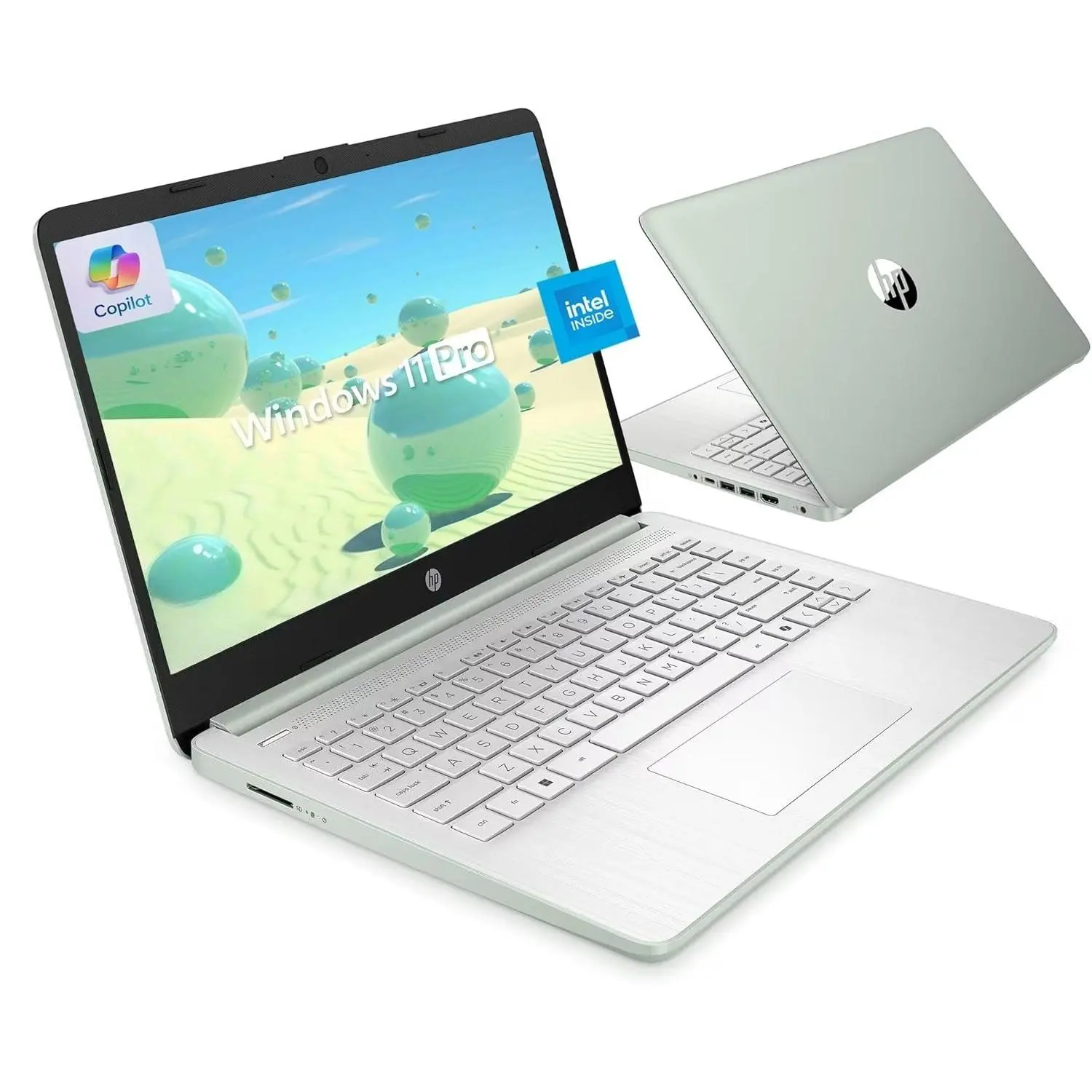 HP 14 Inch Laptop for Students and Business, Intel Quad-Core Processor N150 ,DDR5 Up to 16GB RAM, 384GB Storage（128GB+256GB SD Card), Long Battery Life, UHD Graphics, Win 11 P