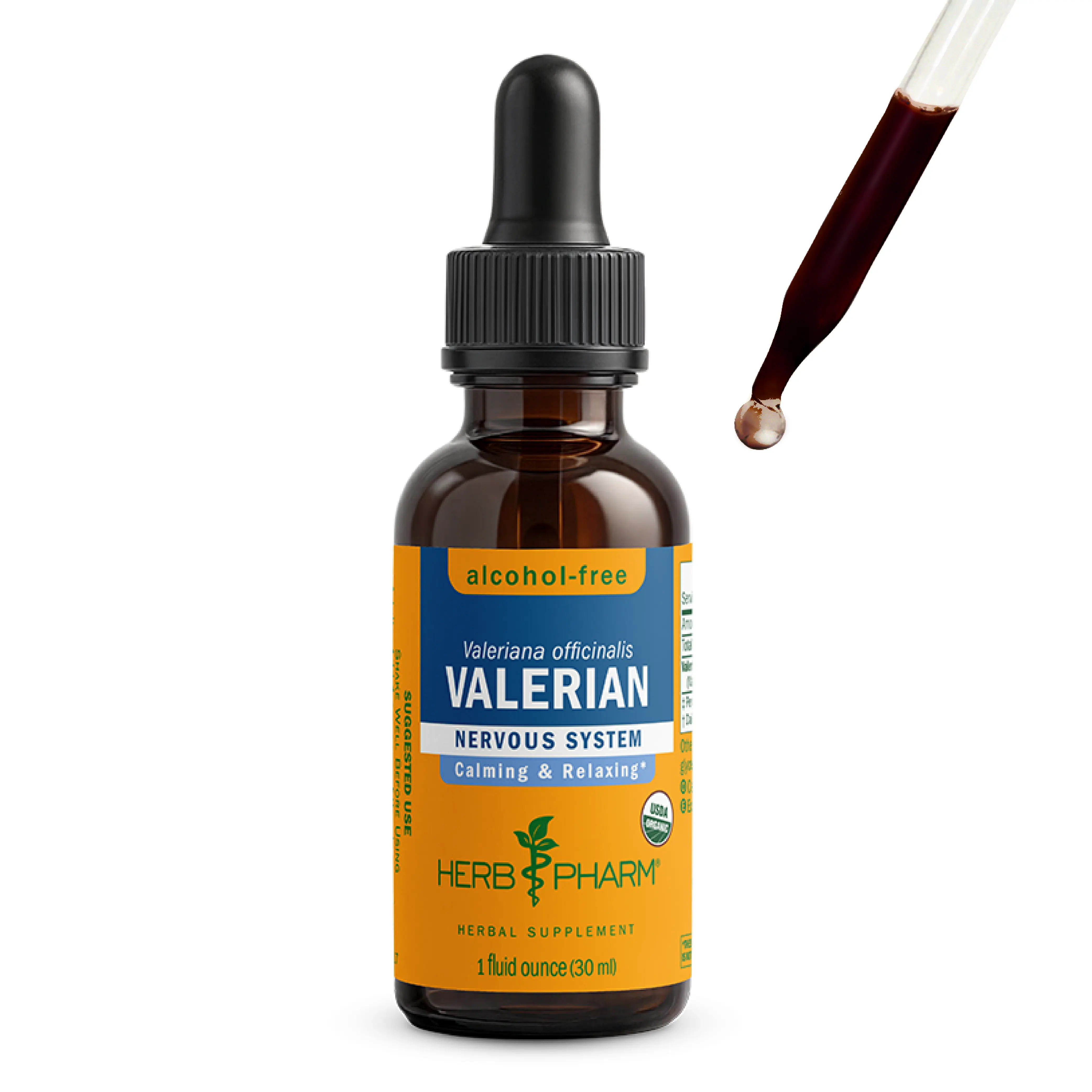 Herb Pharm Organic Valerian Alcohol-Free | Relaxation & Restful Sleep Support | Made with Quality Valerian Roots | 42 Servings*