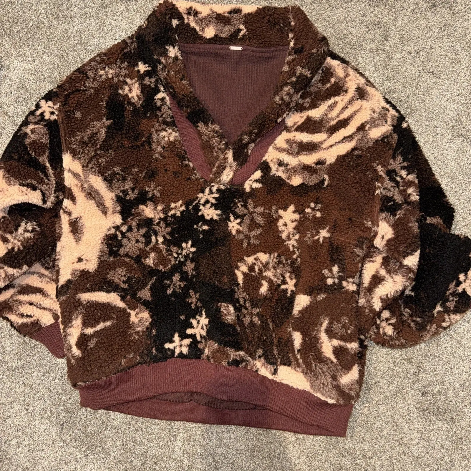 Women’s Large Free People Sherpa Pullover Sweater