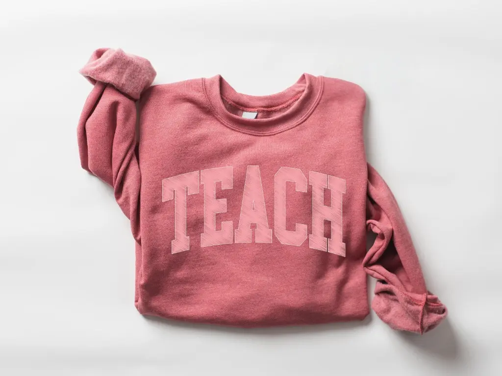 Teach Sweatshirt, Cute Teacher Sweatshirt, Teacher Appreciation Gift, Back To School, Elementary Teacher Shirt, Team Teacher Shirt Gift Unisex Apparel