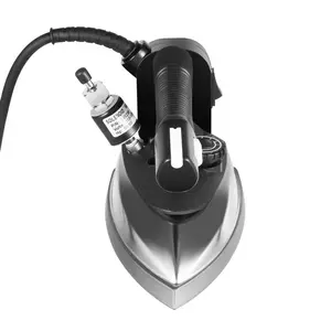 1200W Industrial Steam Iron 110V Professional Garment Press Machine with Titanium Gold Plated Soleplate 3L Water Tank 5 Temperature Settings for Dry Cleaners Hotels Tailoring Shops