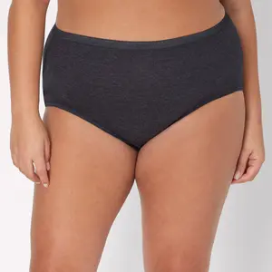 Hanes Just My Size Women's Cotton High Brief Underwear 6-pack (plus ) Multi Pack Comfortable Fit Soft Stretch Fabric Breathable 16156c