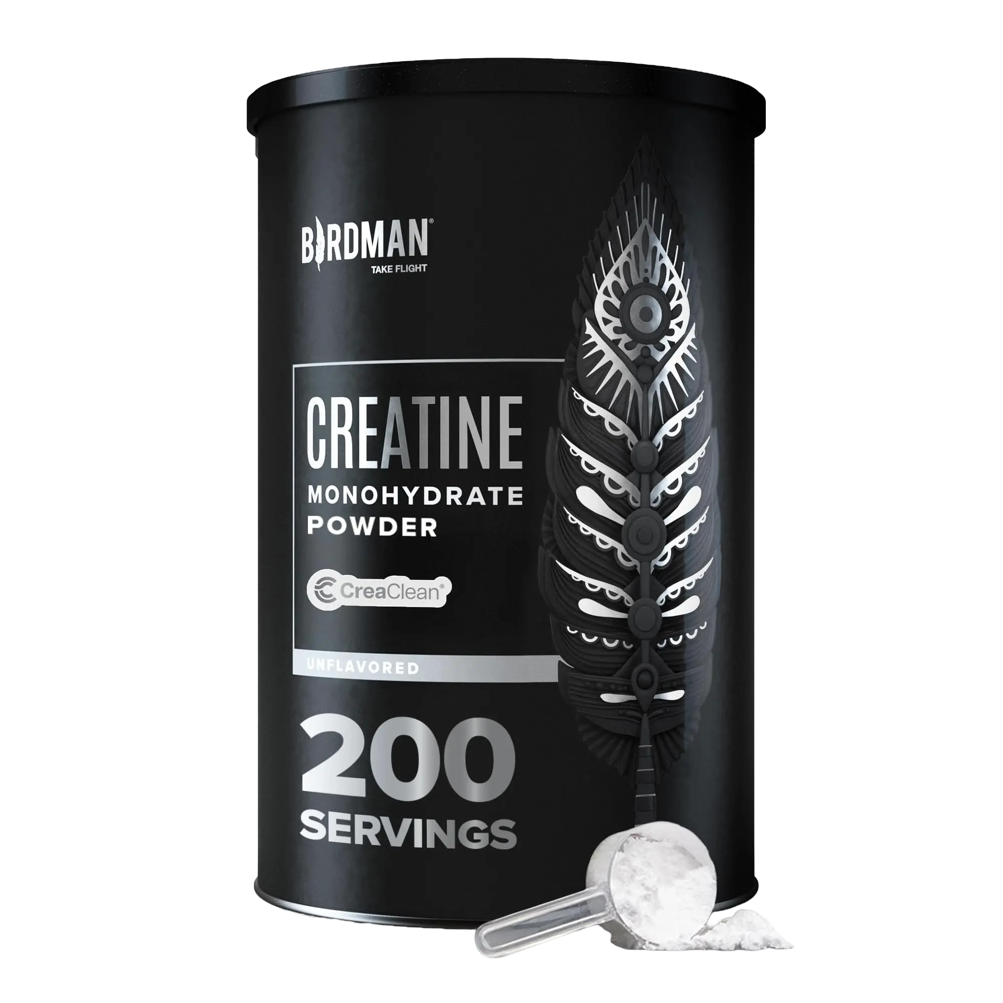 Birdman Micronized Creatine Monohydrate Powder - 2.2 lbs Fitness Endurance Supplement, Unflavored, Vegan, Highly Absorbent, Sugar-Free, Gluten-Free, CreaClean Third-Party Tested for Purity, Supports Strength Recovery Energy
