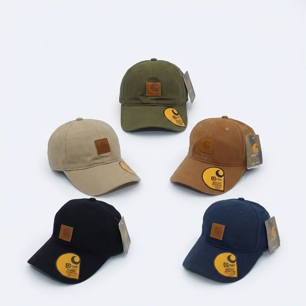 Carhartt Letter Embroidered Baseball Cap—Unisex, Versatile, UV-Protective Cap