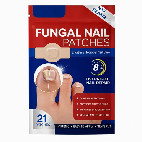 Overnight Nail Care Patches, 8-Hour Smooth Treatment for Multiple Concerns, 21pcs/Bag with 42pcs or 84pcs Total Multi-Pack Options to Enhance Appearance