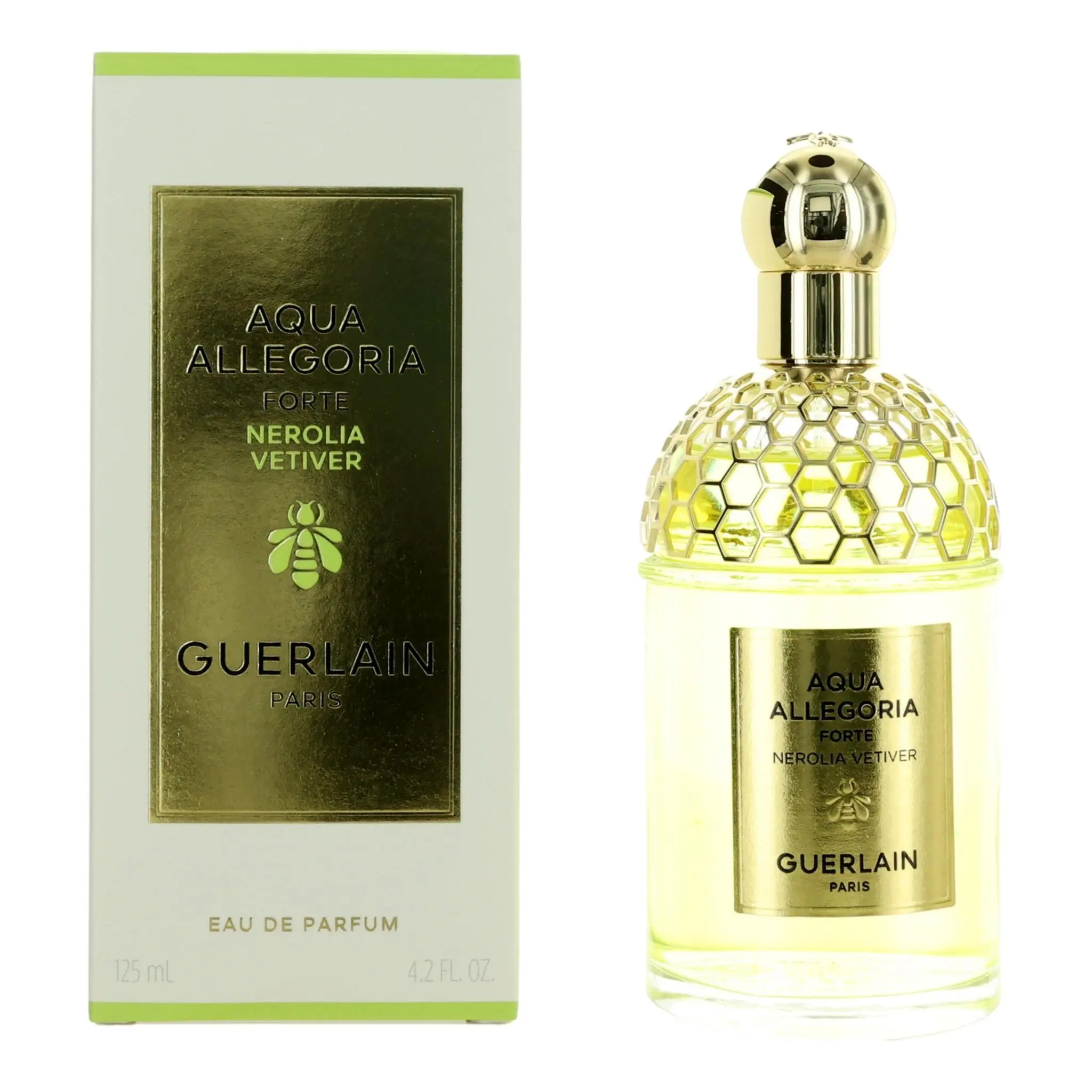 Guerlain Aqua Allegoria Nerolia Vetiver Unisex EDP Spray - 4.2 oz, Distinct Fragrance, Honeycomb Cap, Single Bottle