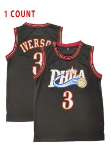 Men's Basketball Jersey, Loose Letter Embroidery V Neck Basketball Jersey, Breathable Quick Drying Sports Vest, Basketball Clothing for Men