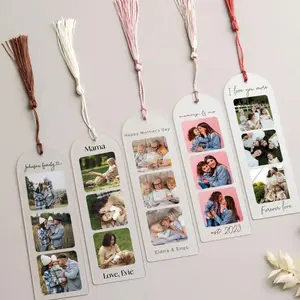 Personalized Bookmark with Picture, Fathers Day Gift, Reading Gift, Photo Gift, Love Read, Gift for Her, Custom Photo Acrylic Bookmark