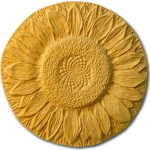 212 MAIN Sunflower Stepping Stone Molds - Pack of 2, 15.5x15.5in Realistic Sunflower Statue Molds, Backyard Garden Accessories, Outdoor Decor, Model X-SFLWR8034