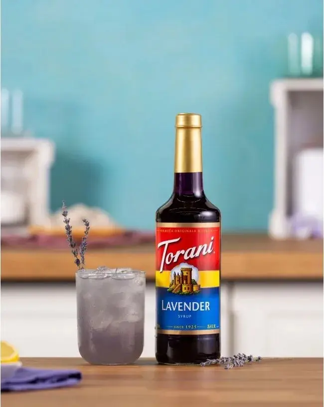 Torani - Lavender Syrup for Soda, Coffee, Water and other beverage flavor soda bar syrup quench it