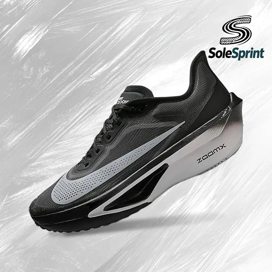 NIKE Men's Zoom Fly 6 Casual Jogging Shoes - Black Smoke Grey Vintage-Inspired Lifestyle Sneakers with Shock-Absorbing Comfort for Gym & Streetwear (Model FN8454-001)