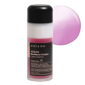 Mary&May Vegan Blackberry Cream Essence Milky Toner Deep Hydration Korean Skincare Ceramide Jojoba Oil Antioxidant Complex 140ml
