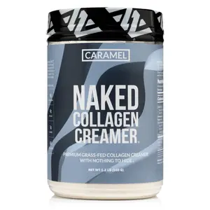 Naked Caramel Collagen Creamer - 9g Protein, 0g Sugar, Dairy-Free - Only 4 Ingredients - Gluten-Free, Soy-Free, Non-GMO
