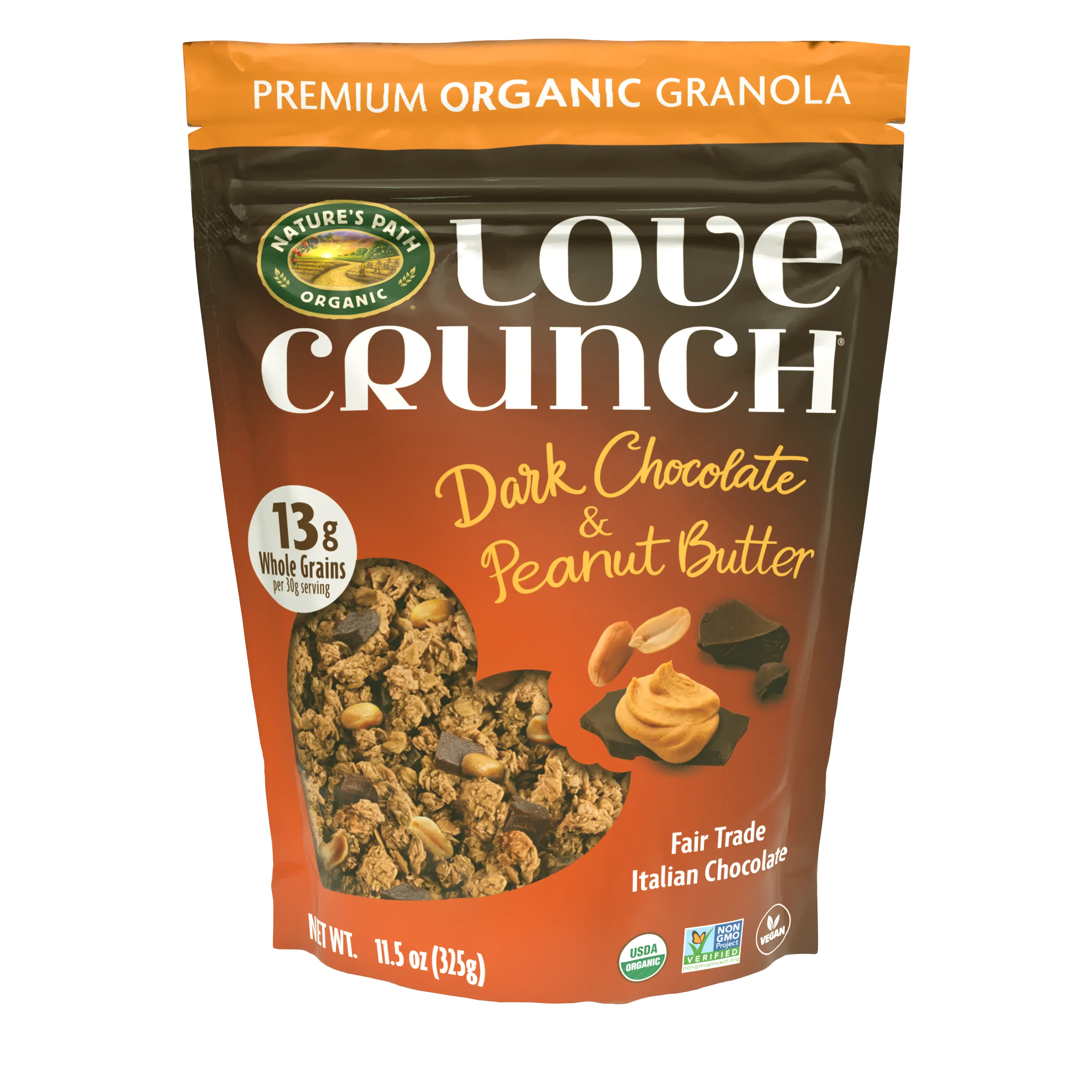 Organic Dark Chocolate & Peanut Butter Granola
