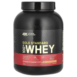 Optimum Nutrition Gold Standard® 100% Whey, Strawberry Banana, 5 lb (2.27 kg)
