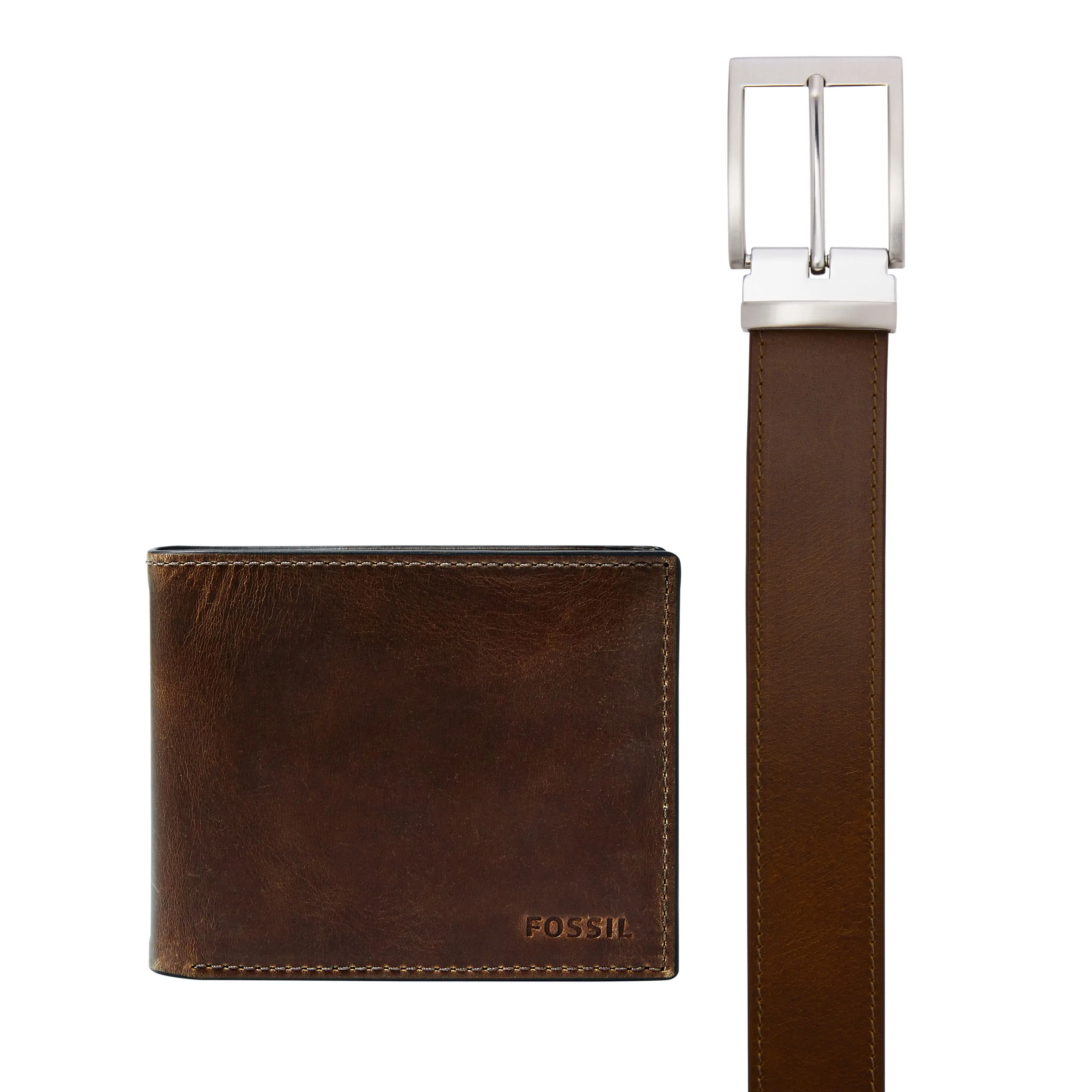 Fossil Men's Derrick Leather Gift Set