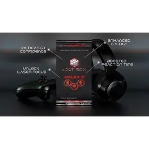 LOOT BOX Dialed In Nootropic Hydration Sticks for Gamers & High Performers - Enhanced Energy, Focus, & Reaction Time - 30 Count