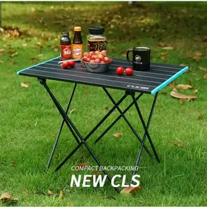 New Foldable Table Aluminum Alloy Lightweight BBQ Table Portable Outdoor Camping Picnic Table Large Size