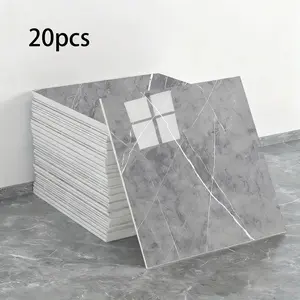 20pcs Marble Texture Self-Adhesive Wall Stickers, Multiple Sizes, Kitchen Bathroom Wall Renovation Decor, Easy to Apply, Durable Finish Textured Wall Paper, Self Adhesive Wallpaper