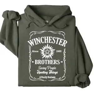 Winchester Brothers Hoodie, Funny Supernatural Pullover, Sam And Dean Winchester Fan Gift, Halloween Gift For Fans
