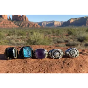 Thick Band Statement Rings