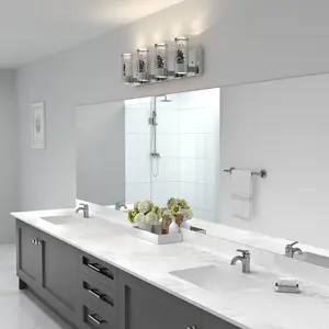 Ratio 4-light LED bathroom vanity light