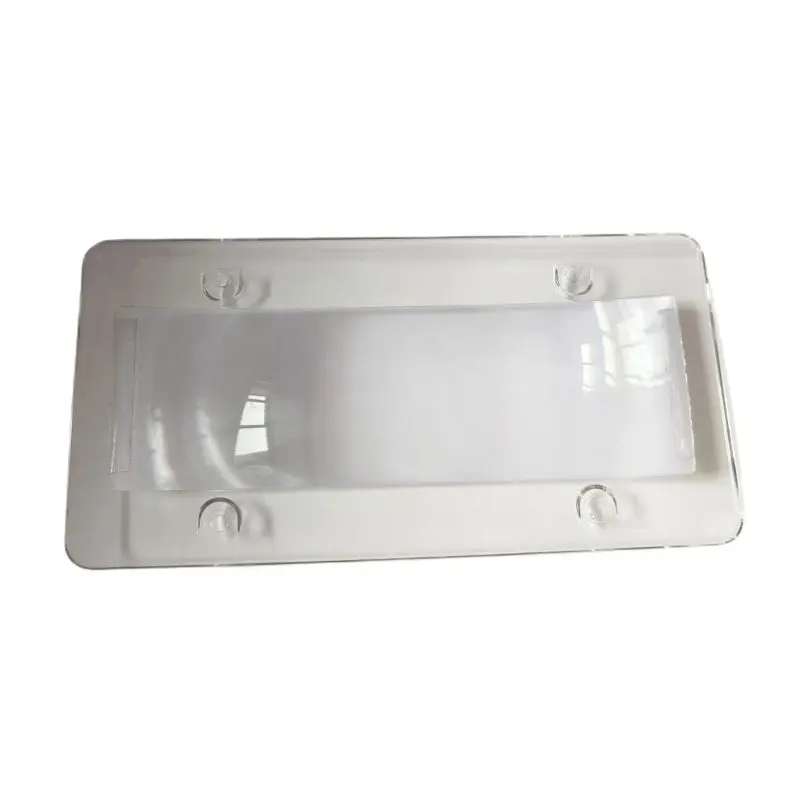 License Plate Cover Plastic License Plate Frame Unbreakable Shield Holder Clear for  6"X12" License Plates