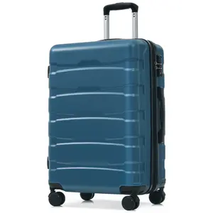 Luggage 20/24/28 Inch Hardshell ABS Checked Luggage, Durable Expandable Travel Suitcase with Spinner Wheels, TSA Lock