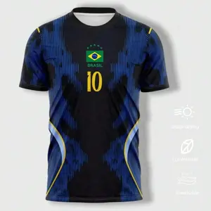 Brazil Away football Jersey, 2026 Men's Soccer Jersey Shirt