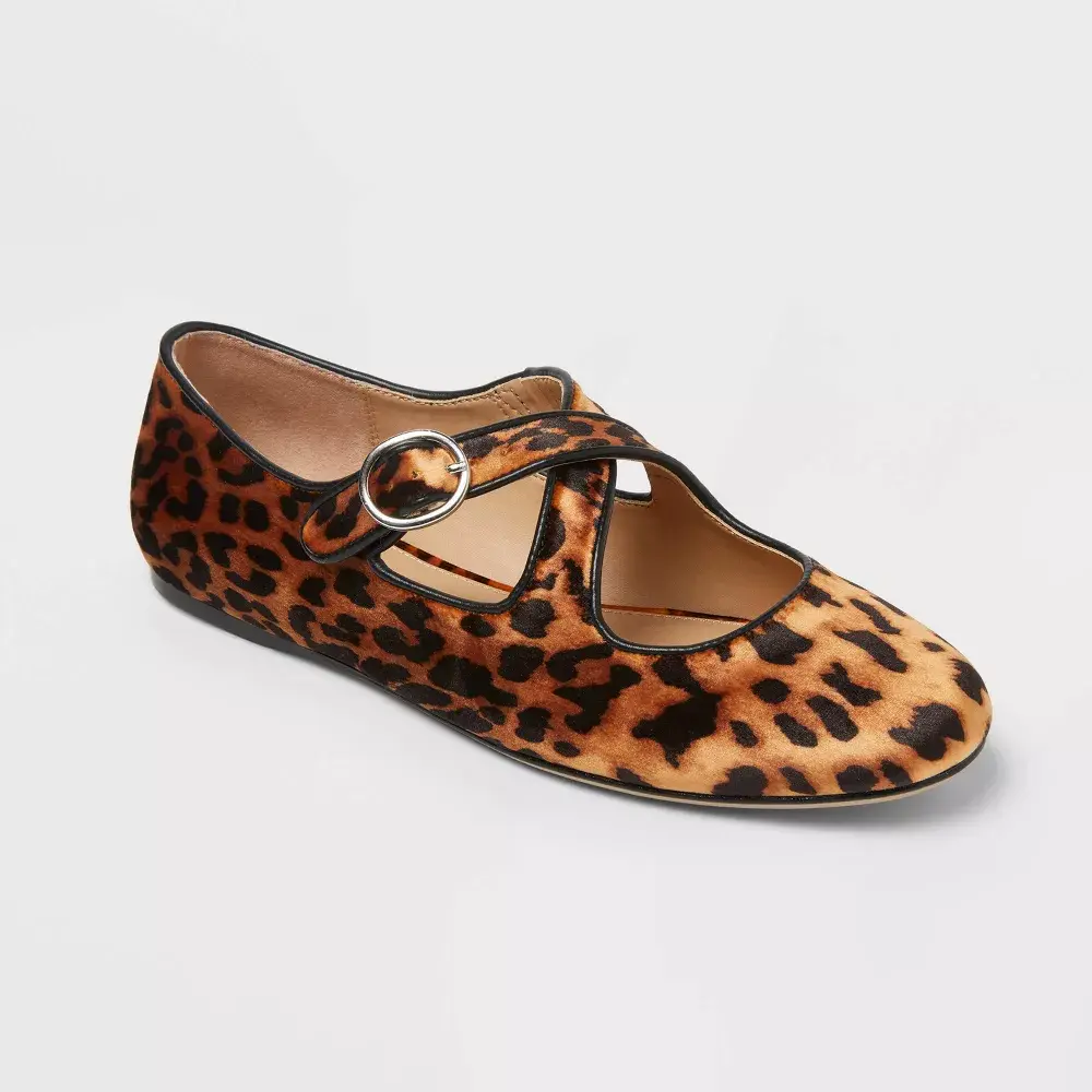 Women’s Tasmin Leopard Print Flats, Leopard Design Loafers - Stylish Casual Daily Wear Shoes